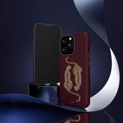 Burgundy Cheetah Tough Case