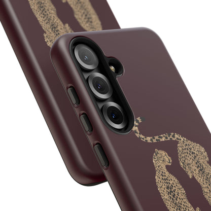 Burgundy Cheetah Tough Case