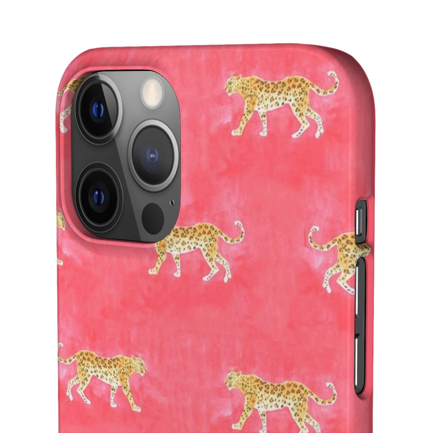 Pink Watercolor Leopard Case