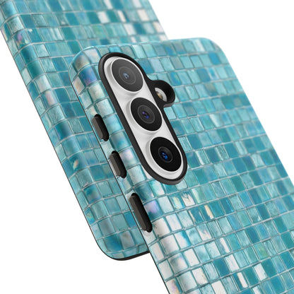 Hot Blue Mosaic Tile Tough Case
