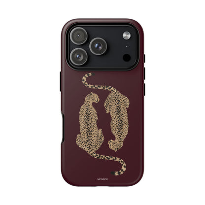 Burgundy Cheetah Tough Case