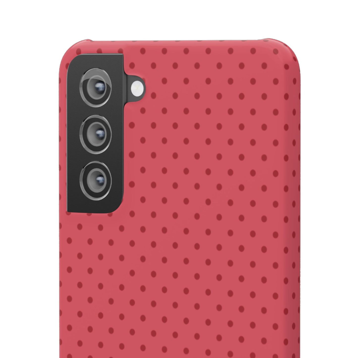 Coral Polka Dot Snap Phone Case