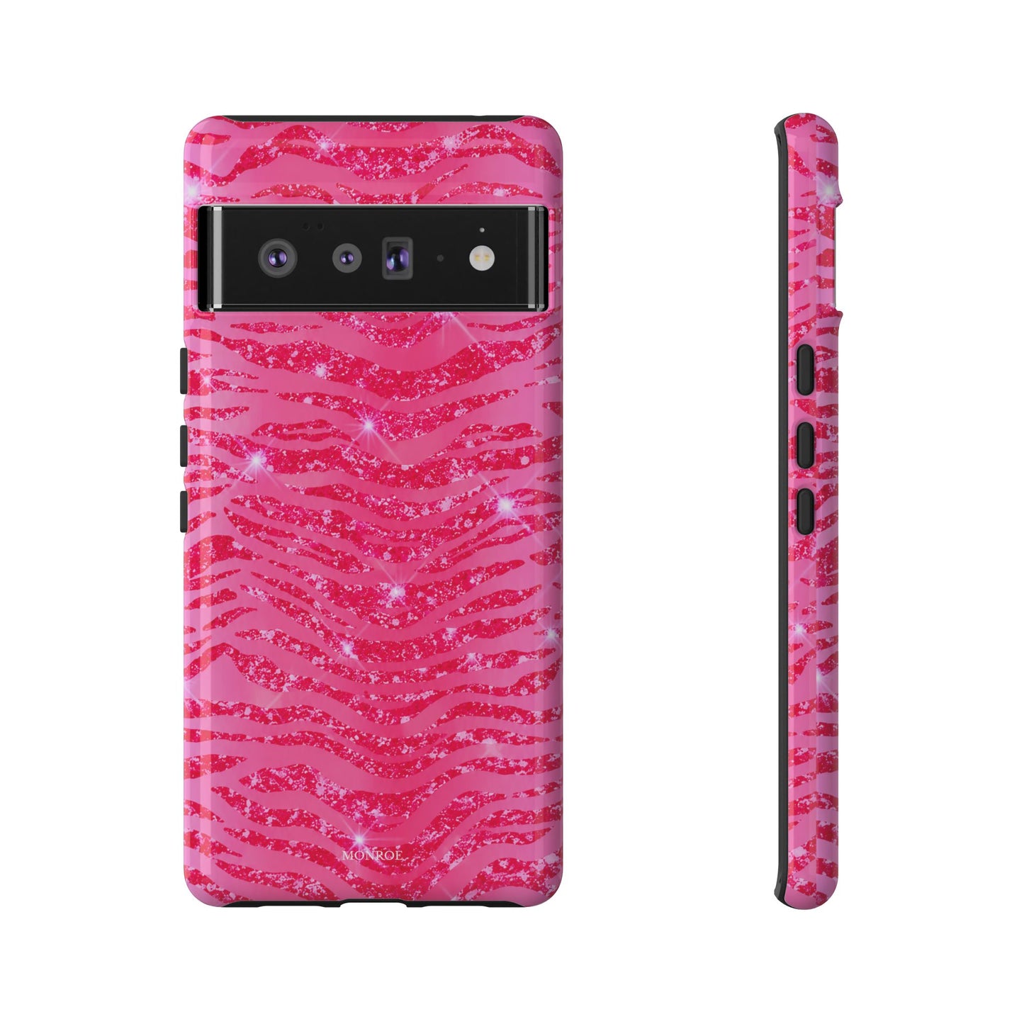 Pink Glitter Zebra Tough Case