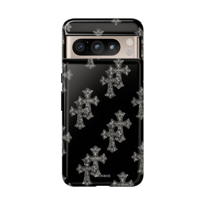 Black Crystal Cross Tough Case
