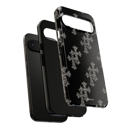 Black Crystal Cross Tough Case
