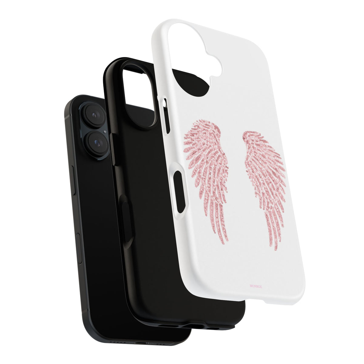 White & Pink Wings Tough Case
