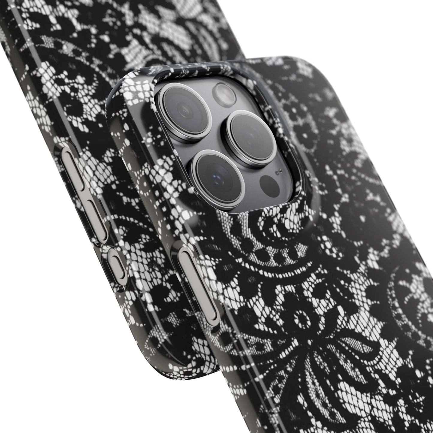 Black Lace Elegant Pattern Case