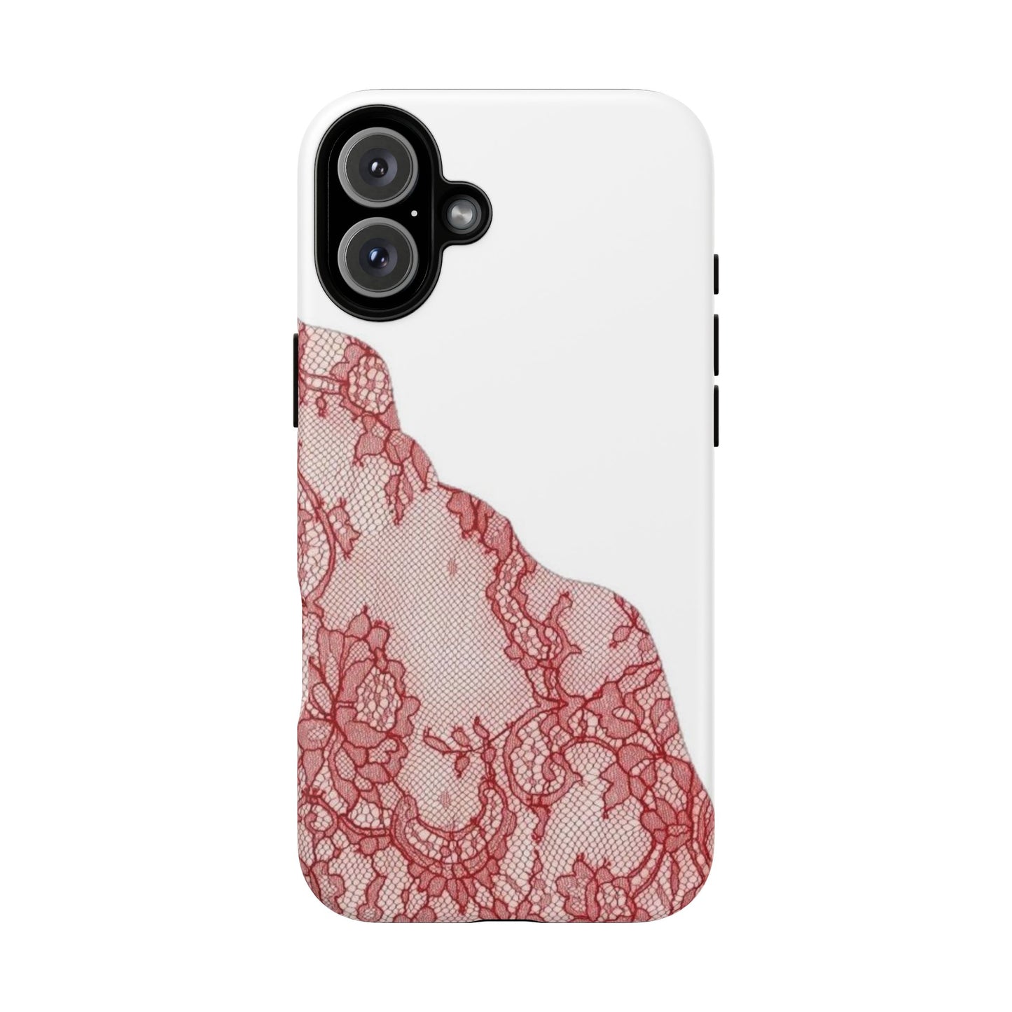 Red Lace Edge Tough Phone Case
