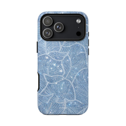 Glacier Blue Floral Tough Case