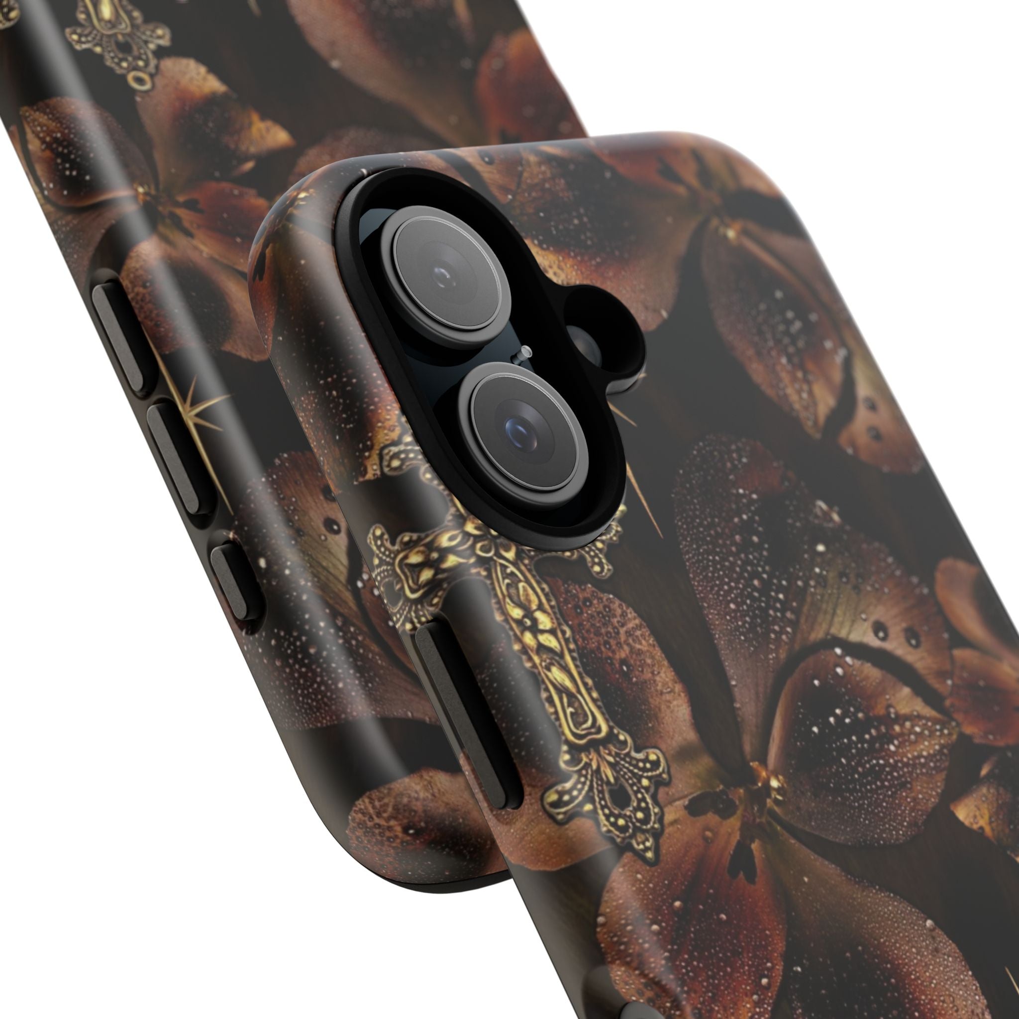 Floral Cross Pattern Tough Case