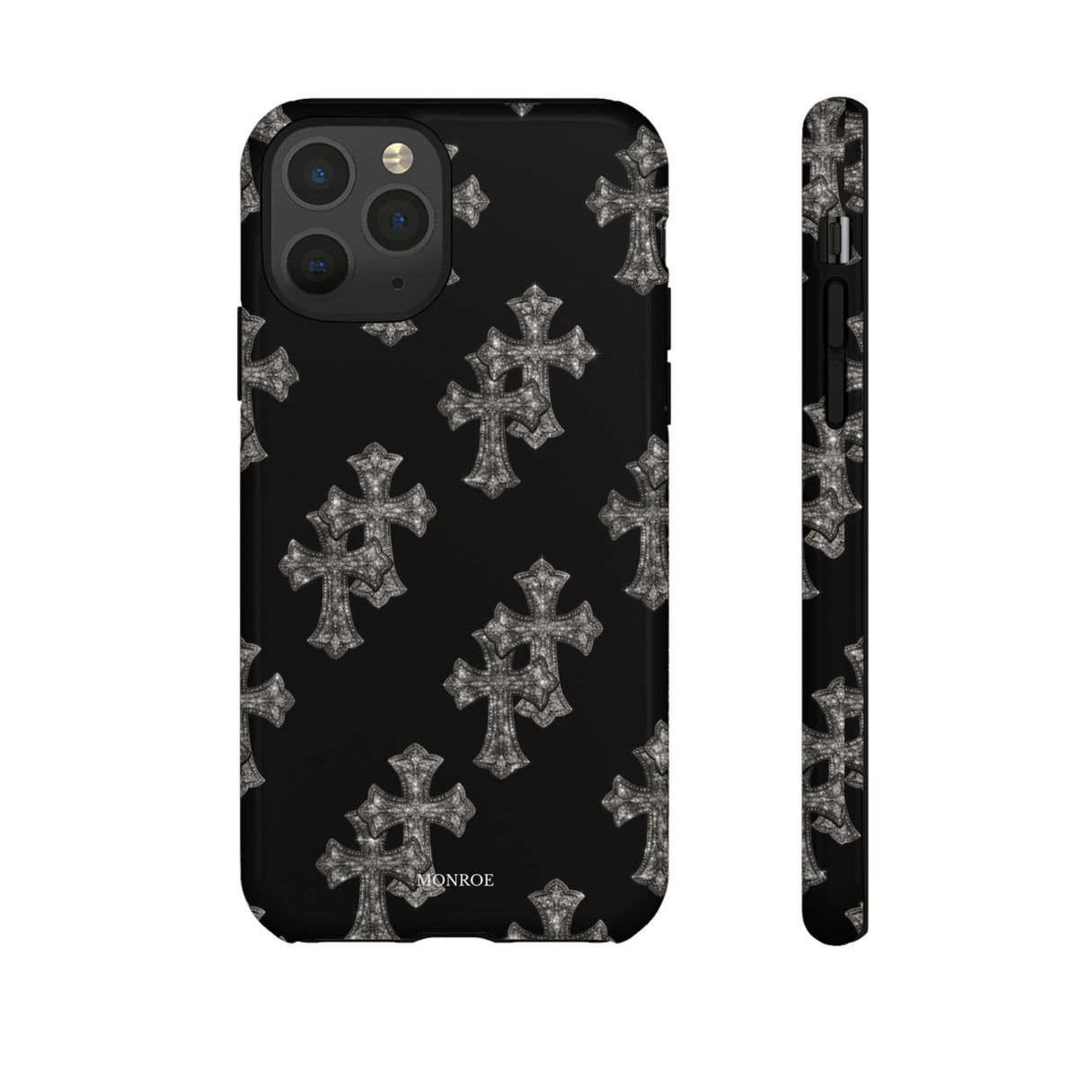 Black Crystal Cross Tough Case
