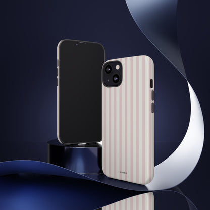 Light Pink Stripe Tough Phone Case