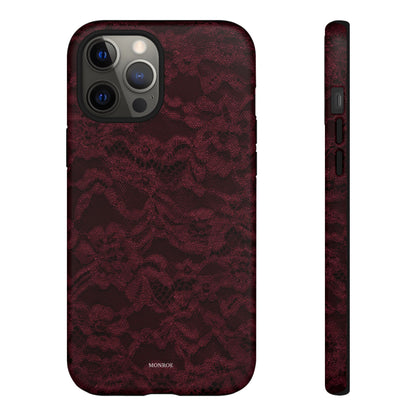 Burgundy Lace Tough Case