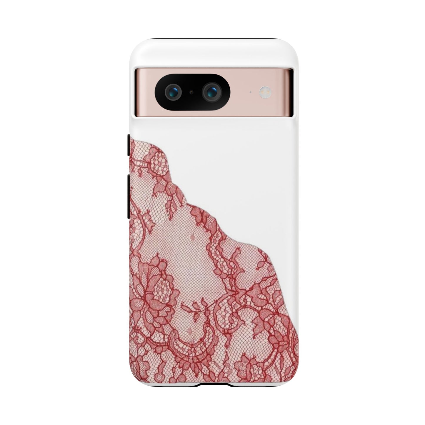Red Lace Edge Tough Phone Case