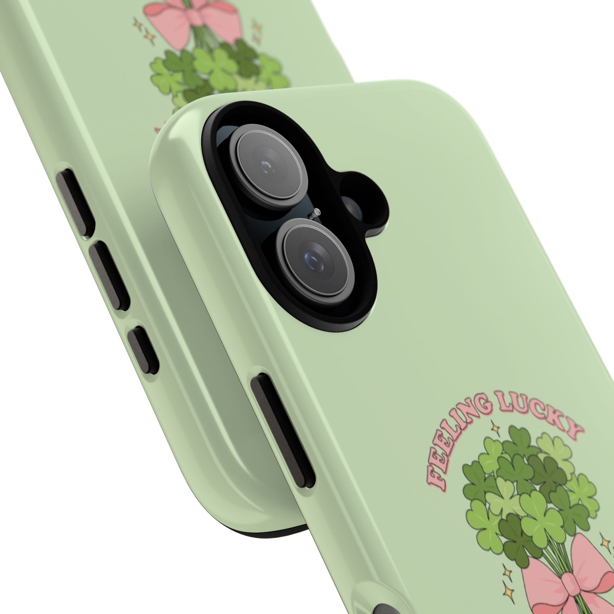 ‘Feeling Lucky' Clover Bouquet Tough Phone Case