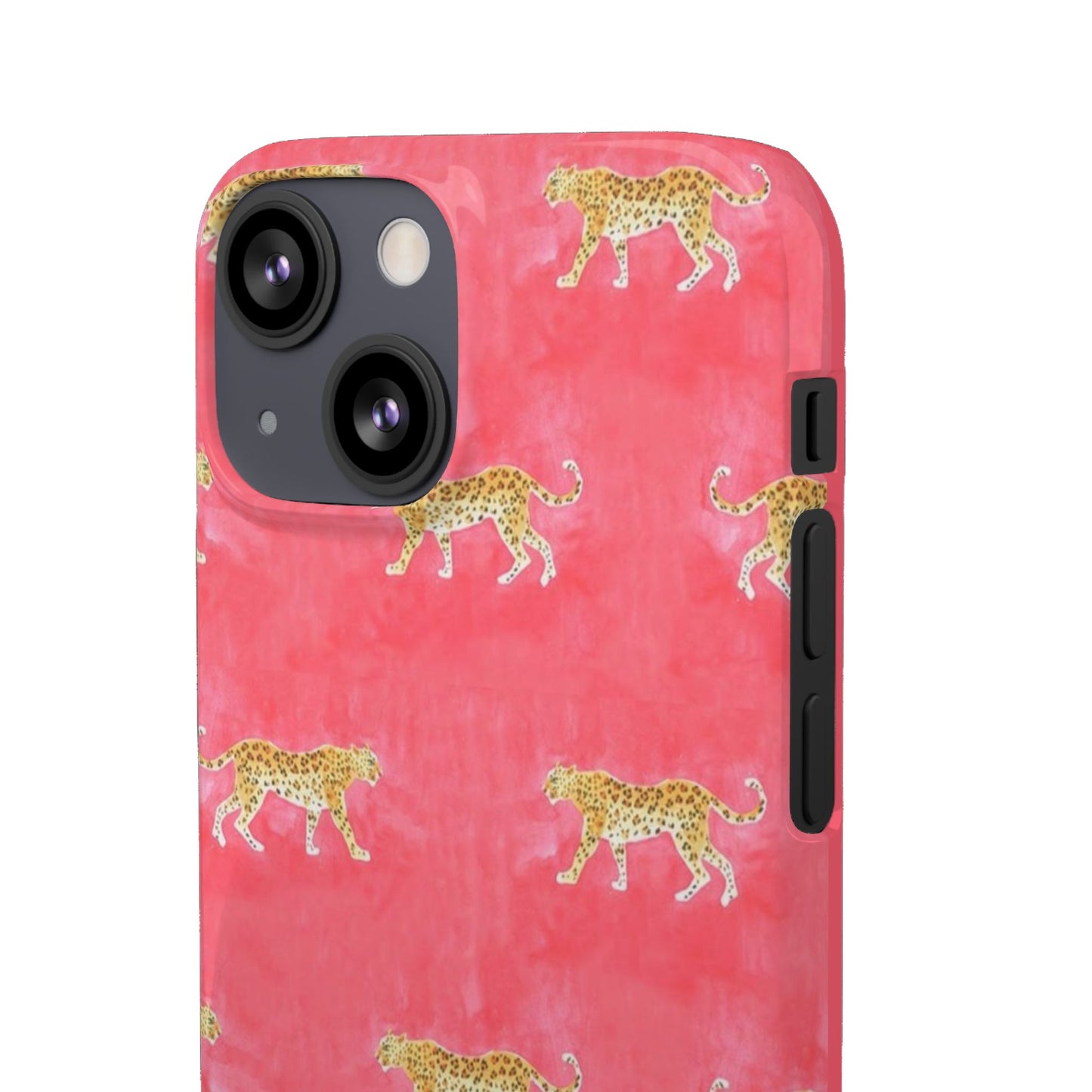 Pink Watercolor Leopard Case