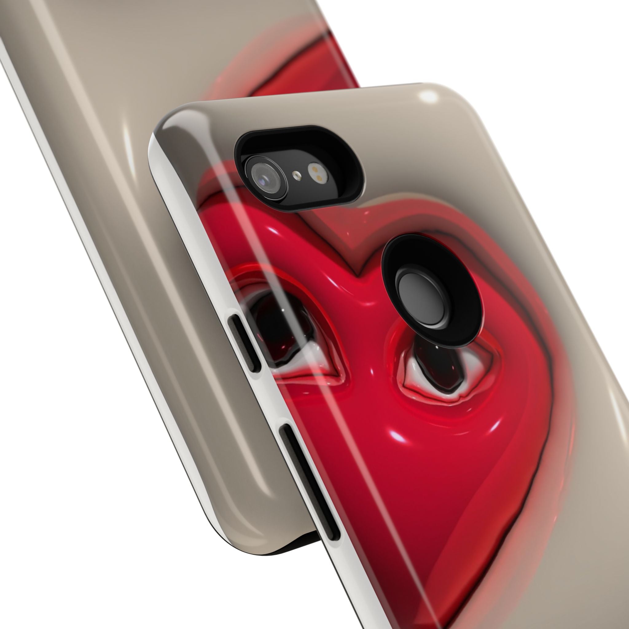 3D Hearts Phone Case