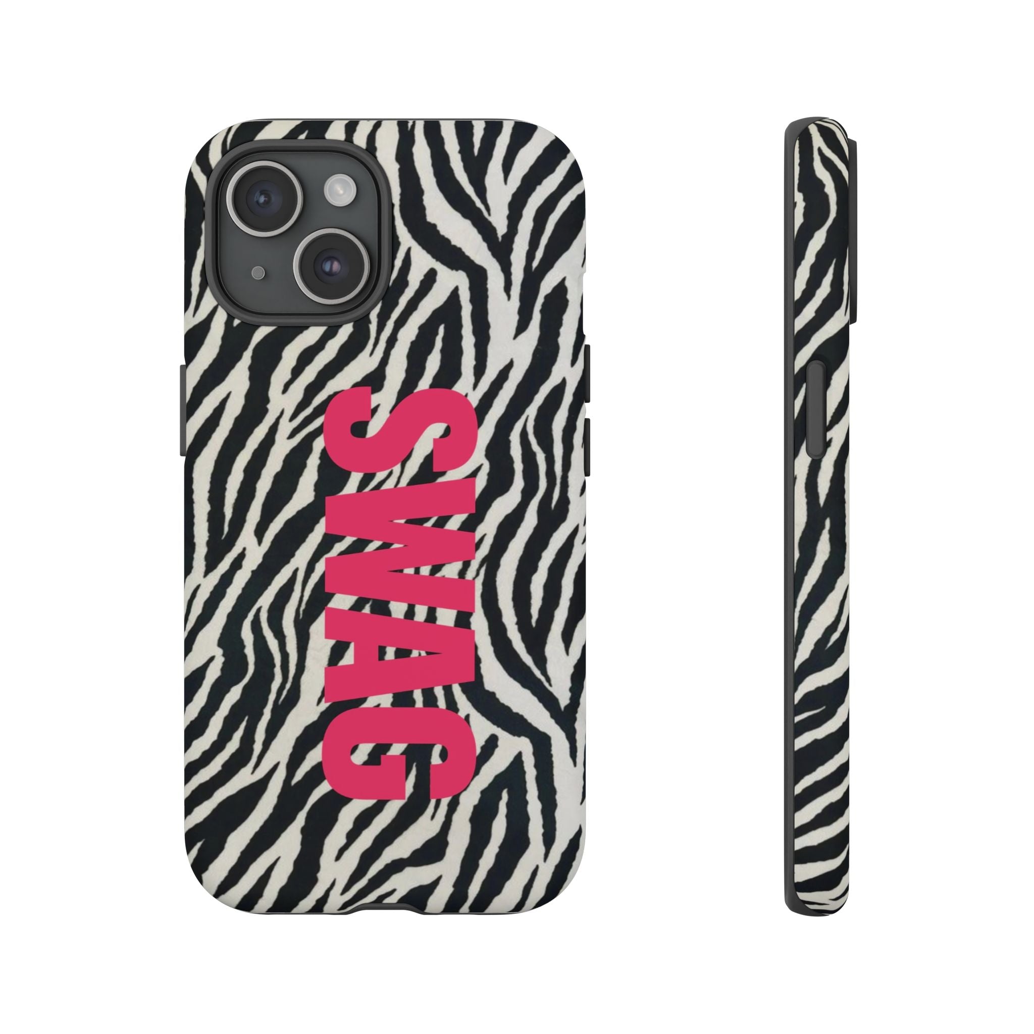 'SWAG' Zebra Print Tough Case