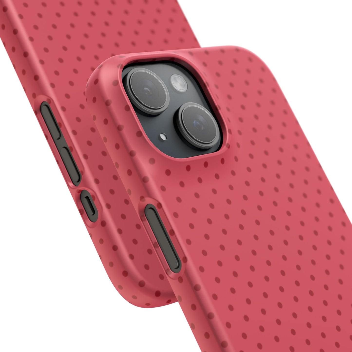 Coral Polka Dot Snap Phone Case