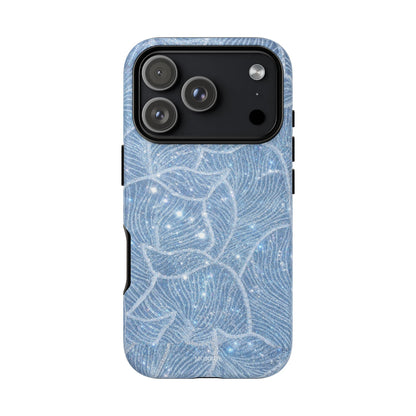 Glacier Blue Floral Tough Case