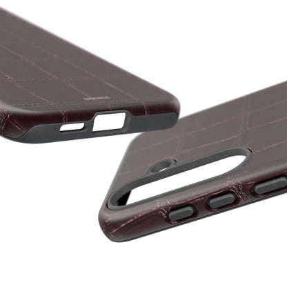 Burgundy Croc Tough Case