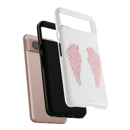 White & Pink Wings Tough Case
