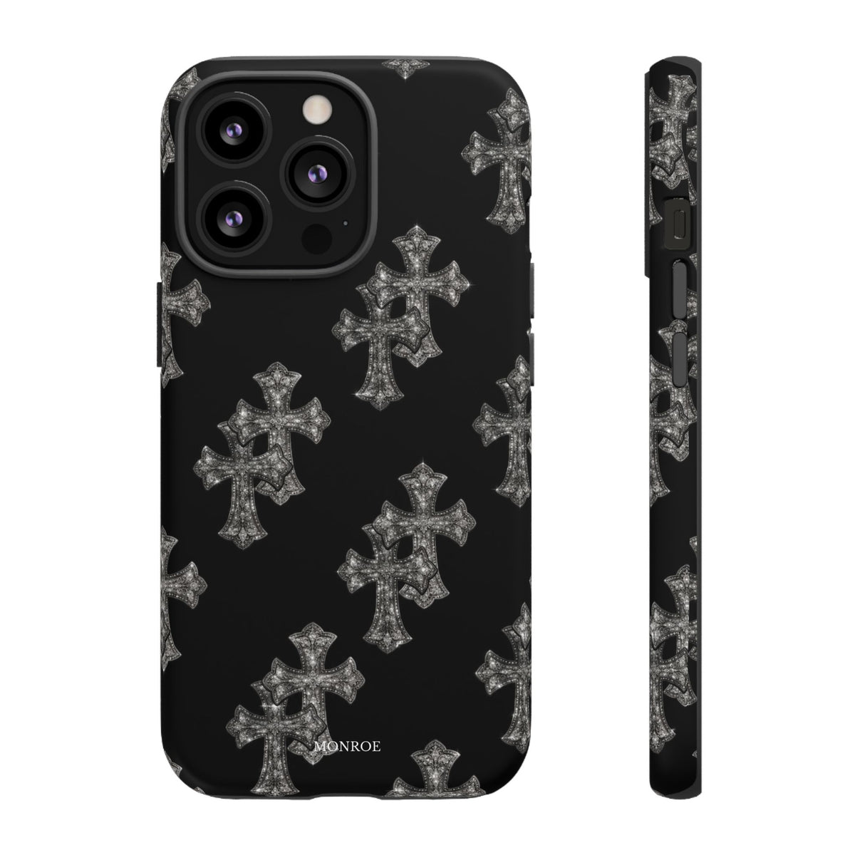 Black Crystal Cross Tough Case
