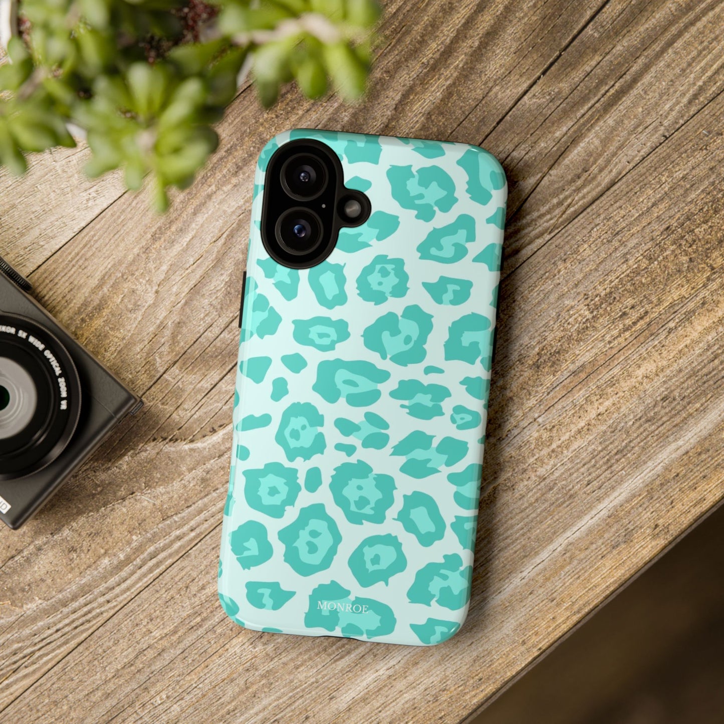 Teal Leopard Tough Case