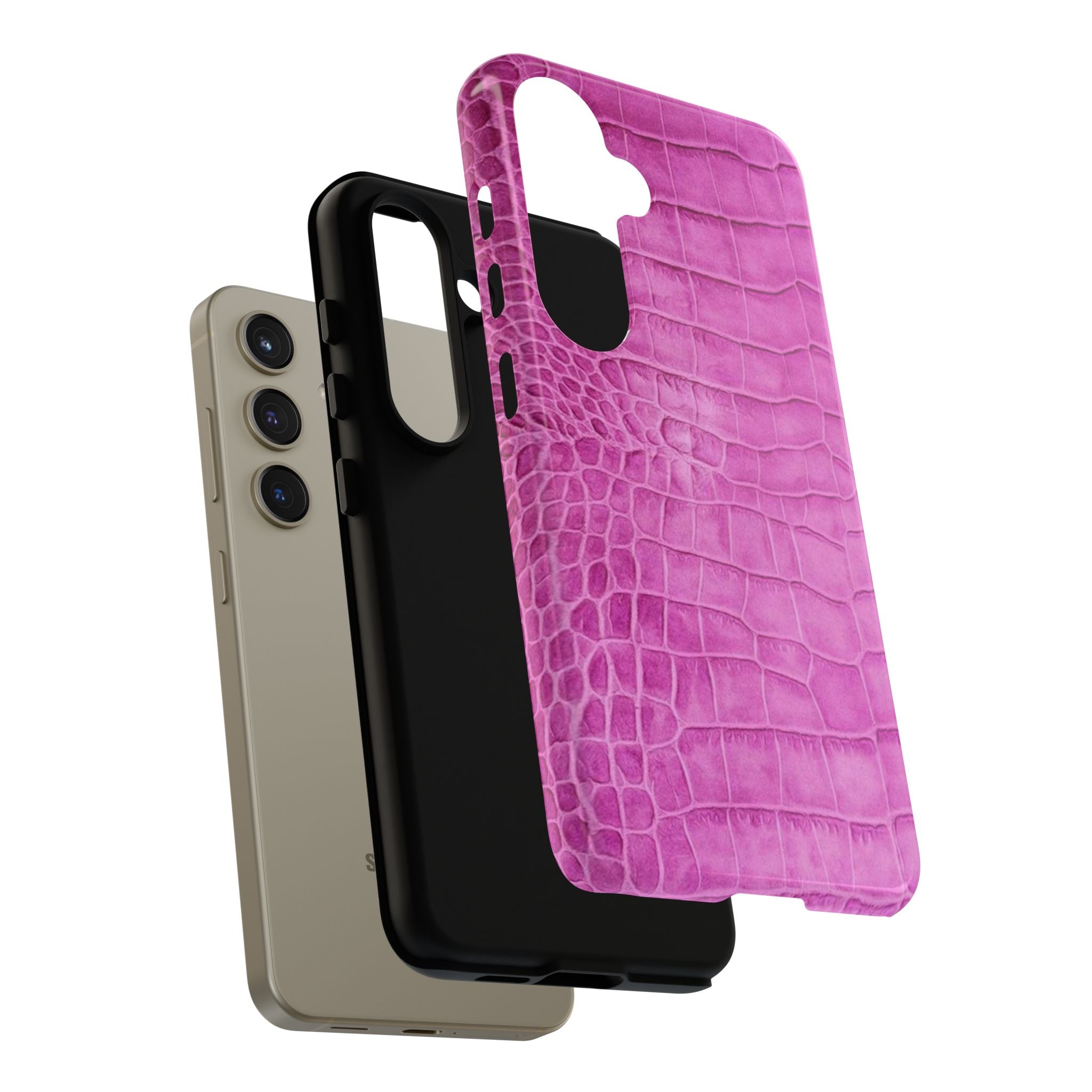Purple Croc Phone Case