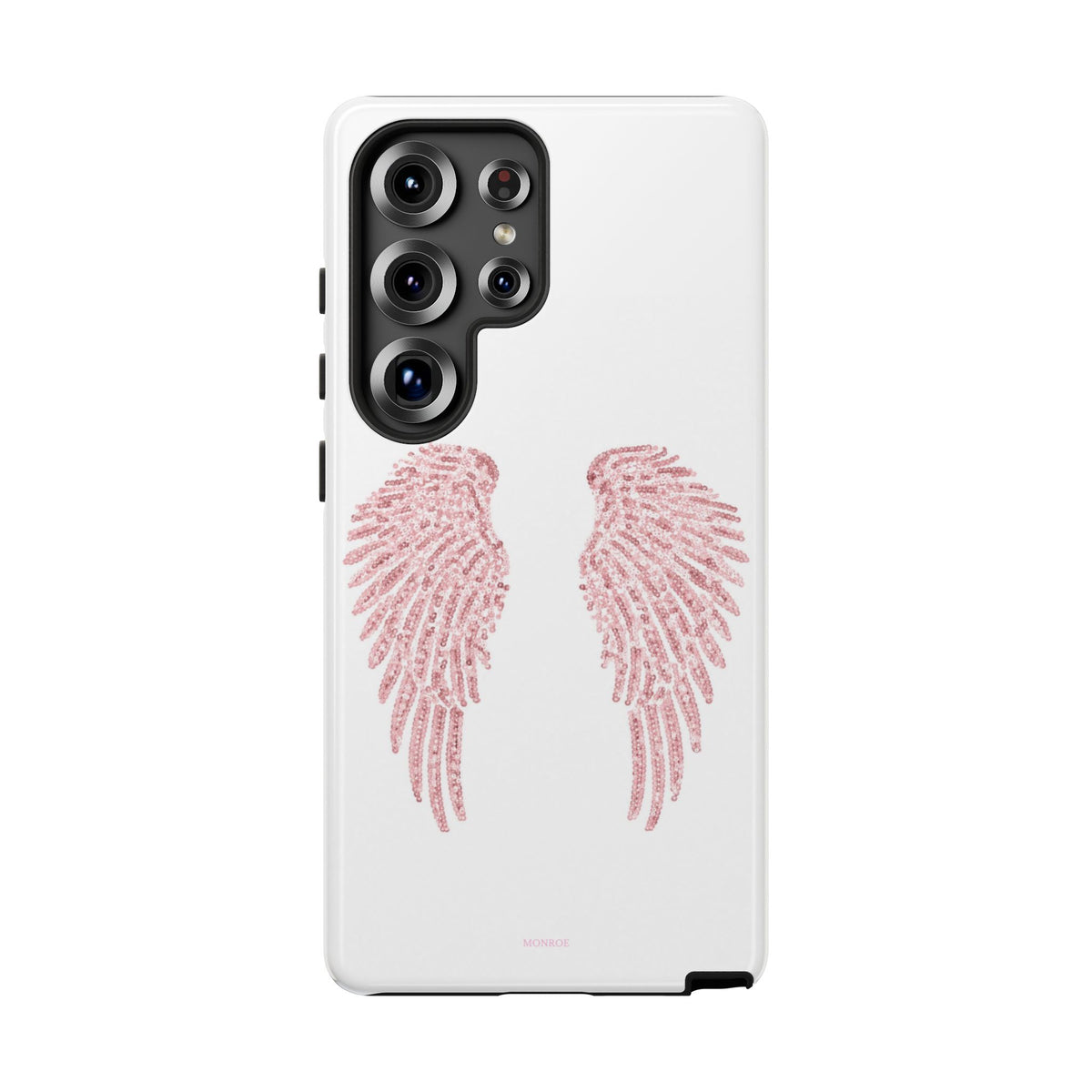 White & Pink Wings Tough Case