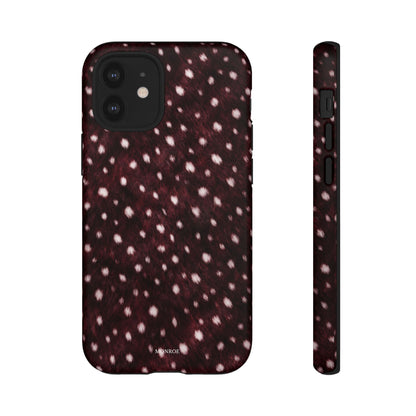 Burgundy Spotted Fur Tough Case