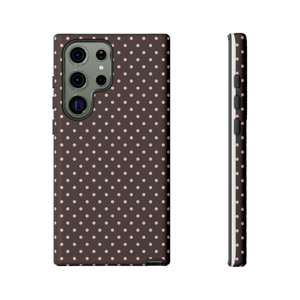 Brown Polka Phone Case