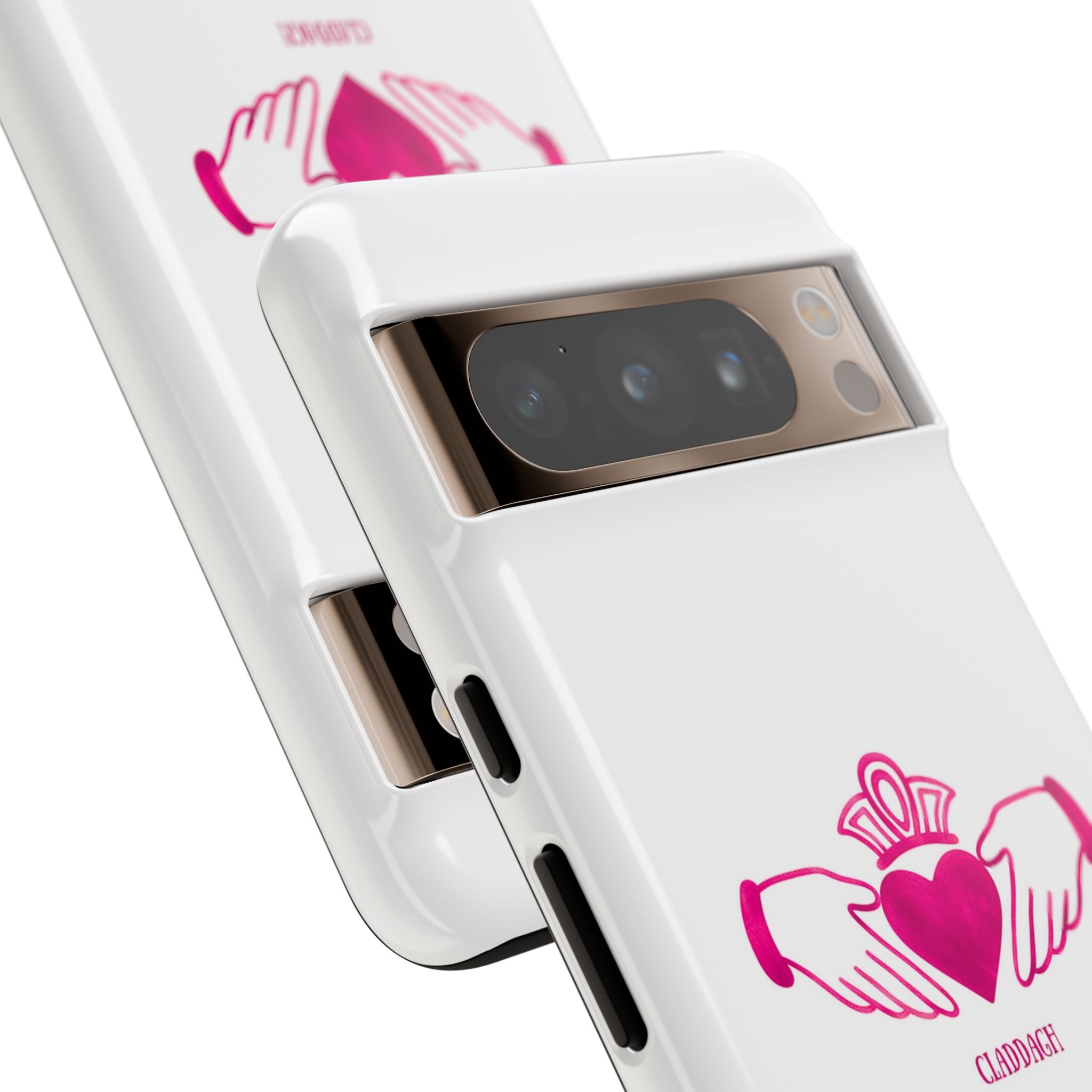 Pink Irish Claddagh Symbol Tough Phone Case