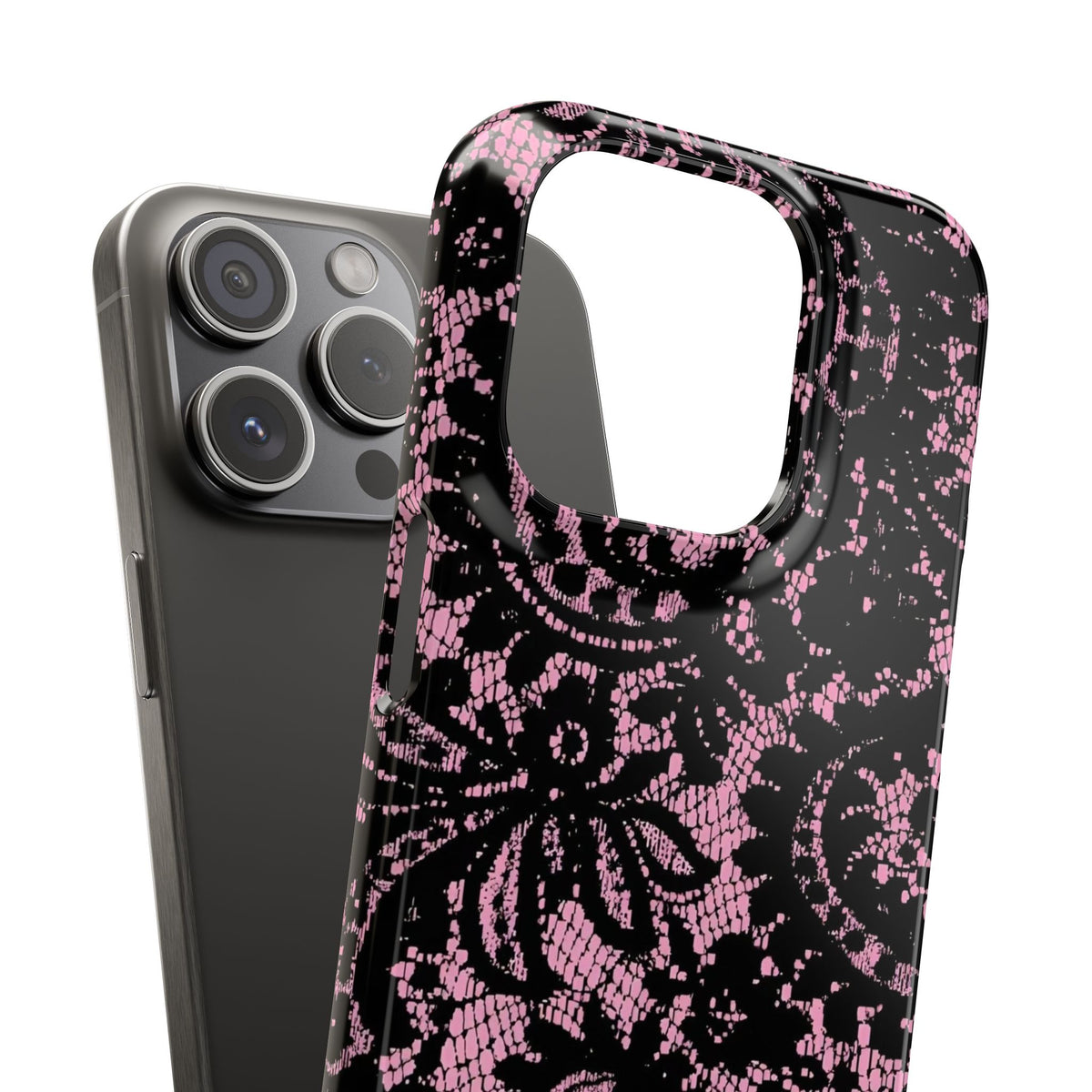 Pink Lace Pattern Case