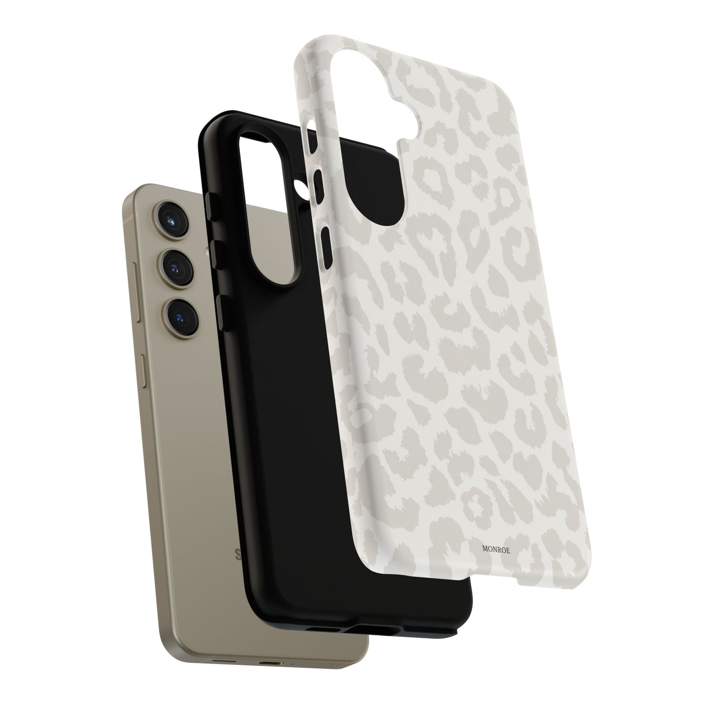 White Leopard Print Tough Case