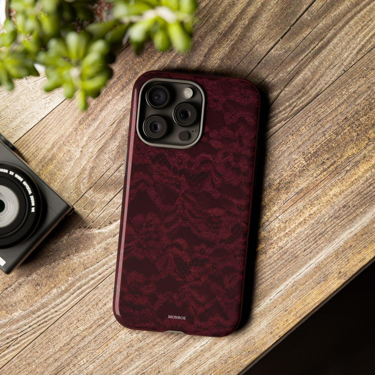 Burgundy Lace Tough Case