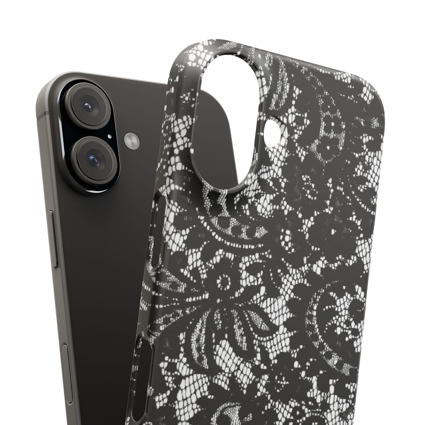 Black Lace Elegant Pattern Case