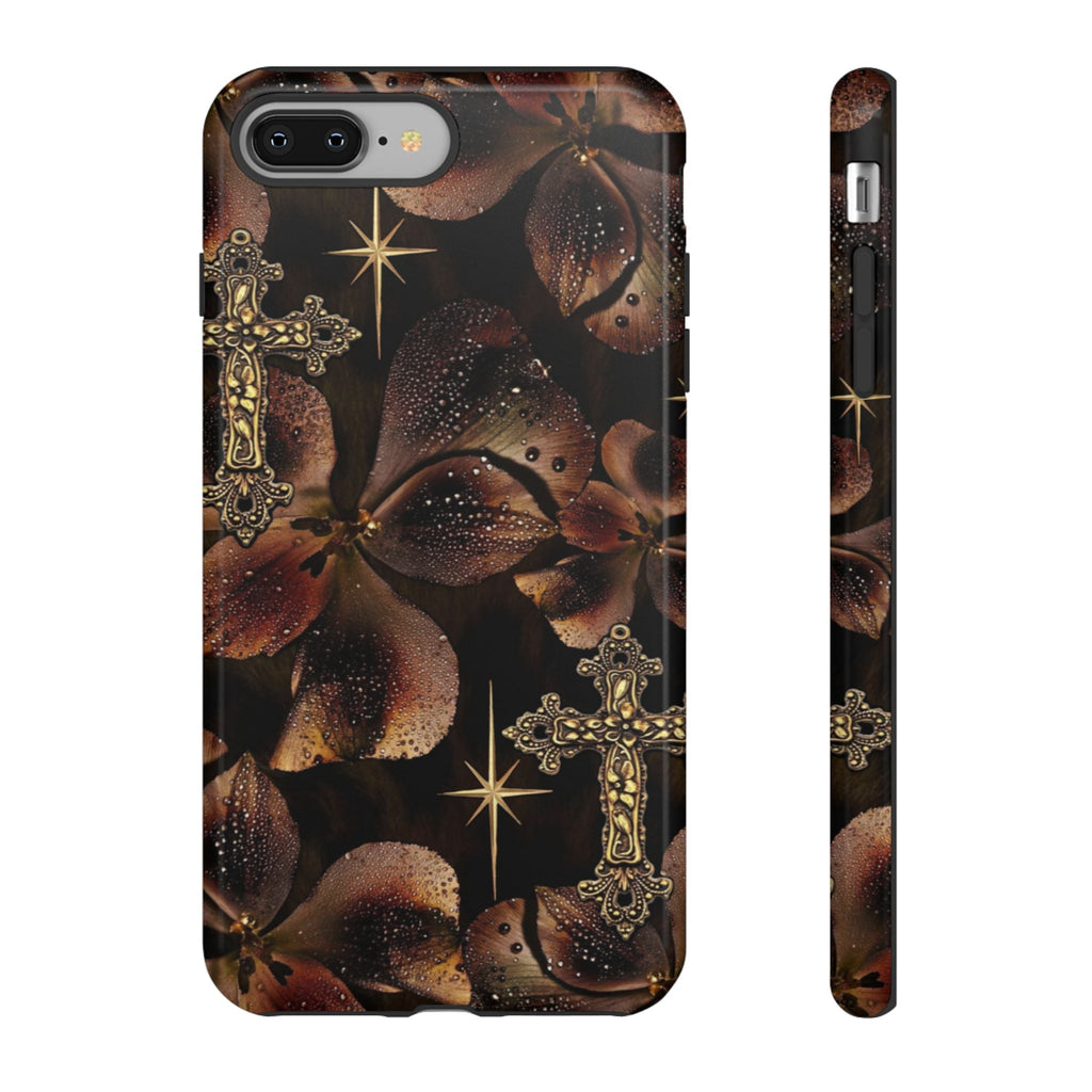 Floral Cross Pattern Tough Case