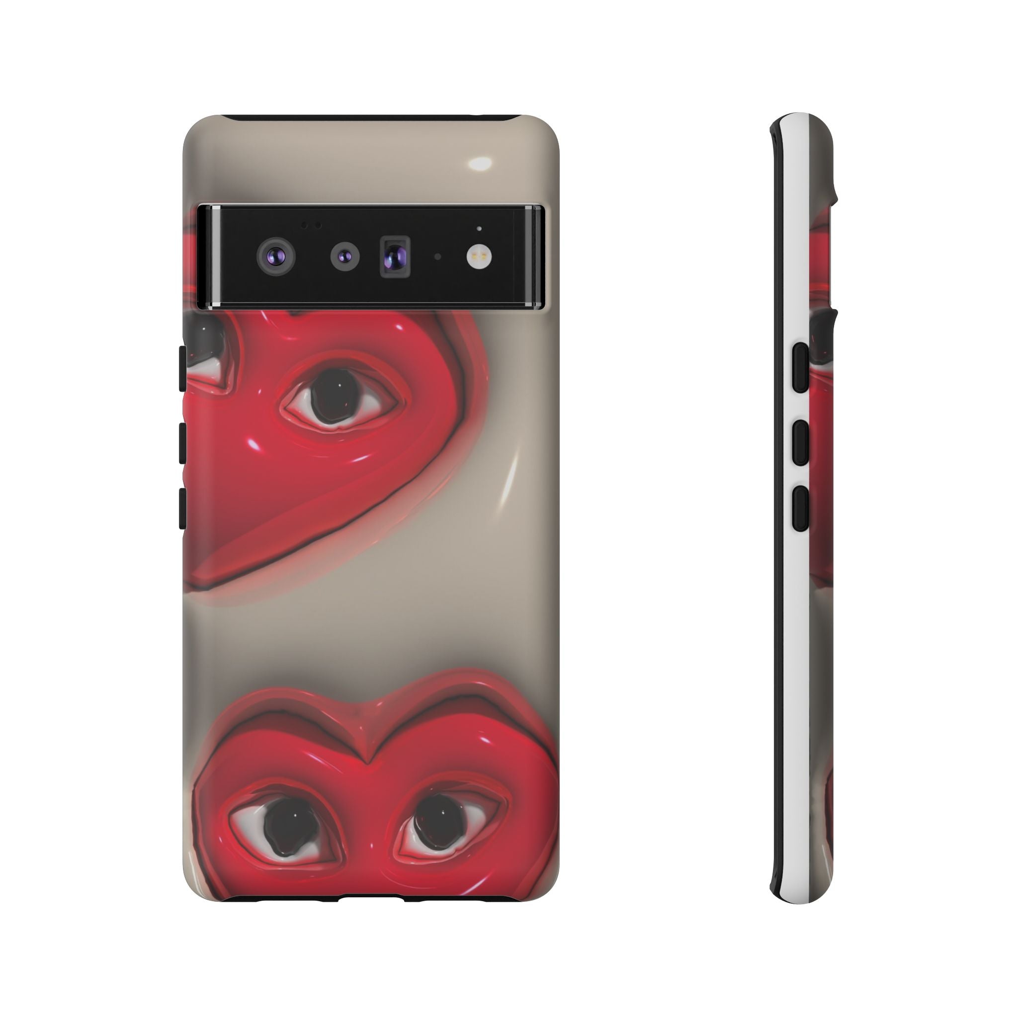 3D Hearts Phone Case