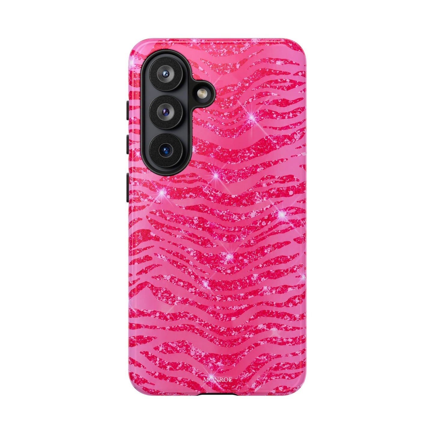 Pink Glitter Zebra Tough Case
