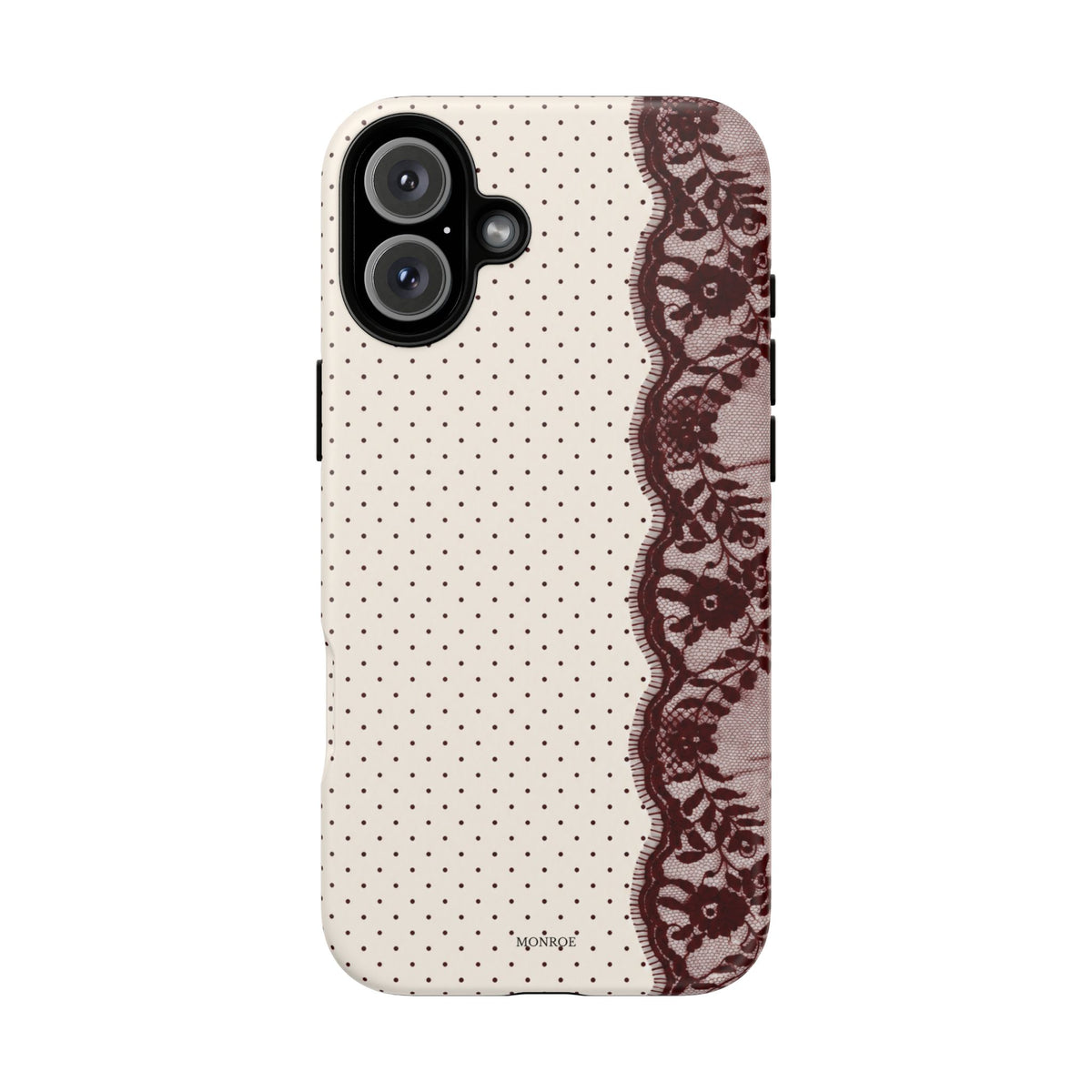 Burgundy Lace Edge Tough Case