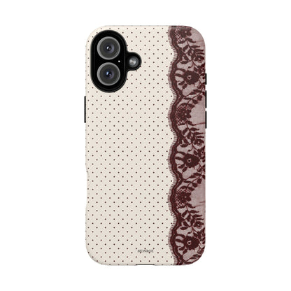 Burgundy Lace Edge Tough Case
