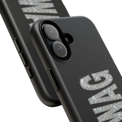 “#SWAG” Black Bling Tough Case
