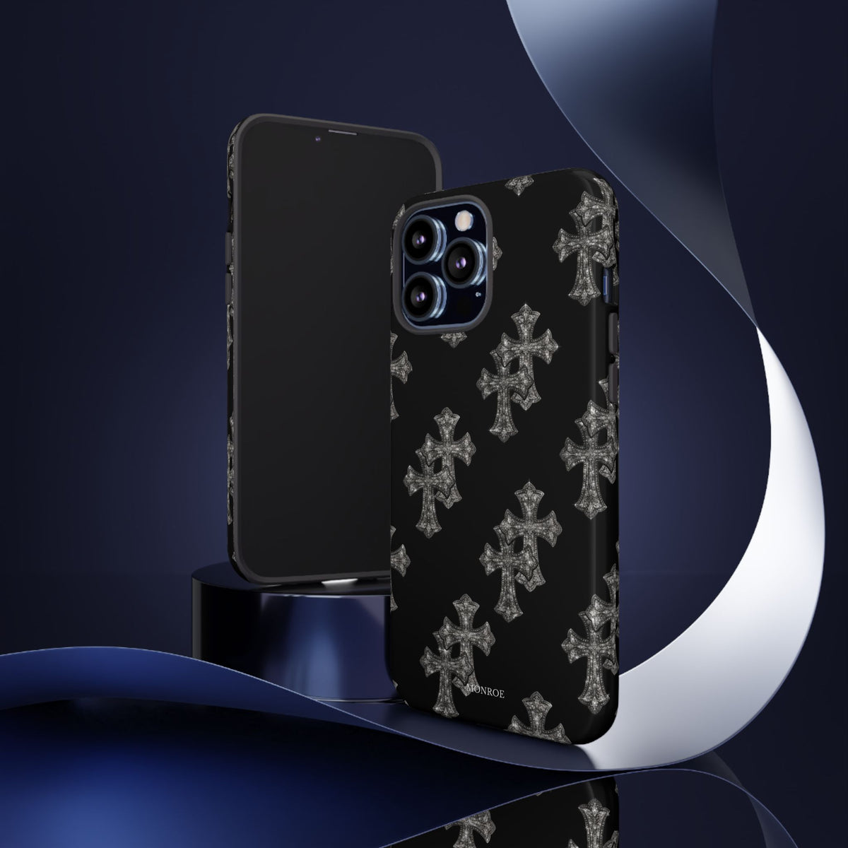 Black Crystal Cross Tough Case