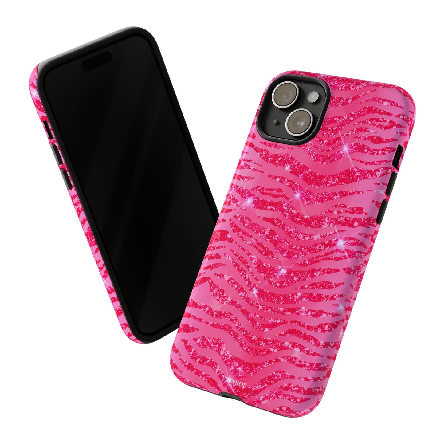 Pink Glitter Zebra Tough Case