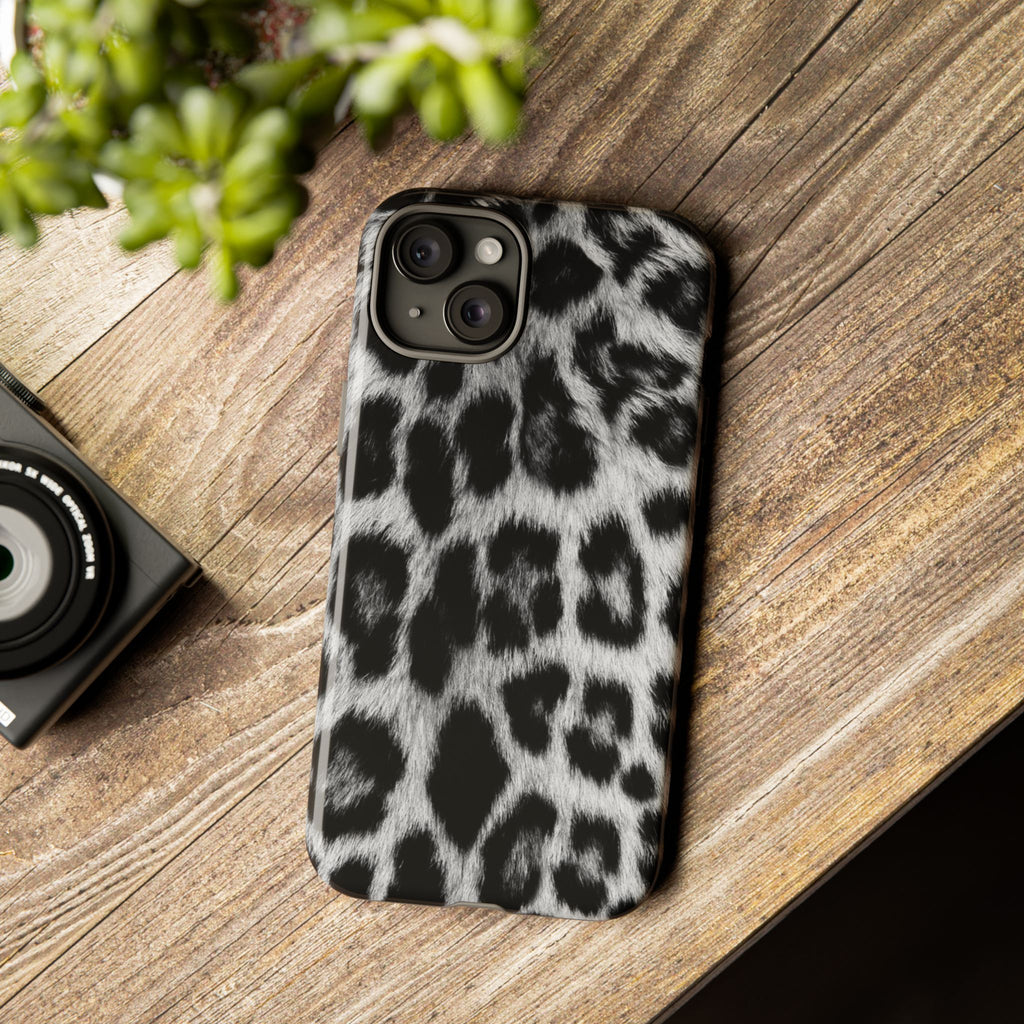 B&W Leopard Phone Case