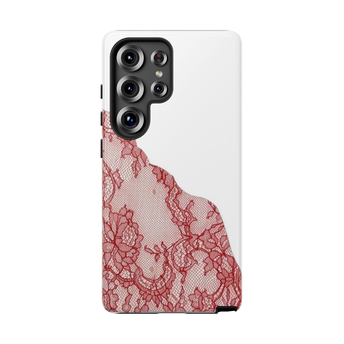 Red Lace Edge Tough Phone Case