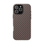 Brown Polka Phone Case
