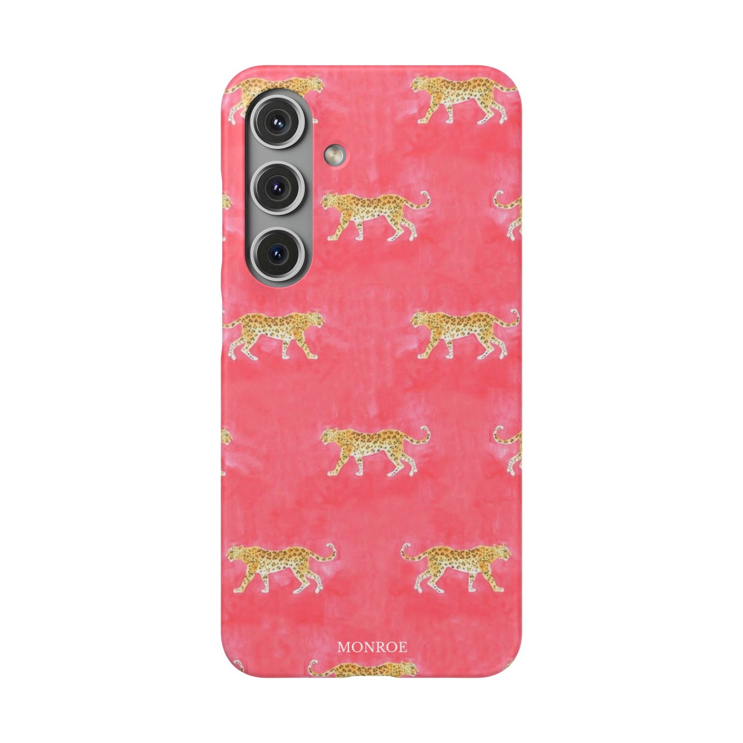 Pink Watercolor Leopard Case