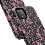 Pink Lace Pattern Tough Phone Case